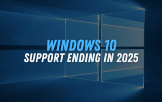 Business professional reviewing a cybersecurity report on a laptop, highlighting risks of Windows 10 end of support and preparing for Windows 11 upgrade